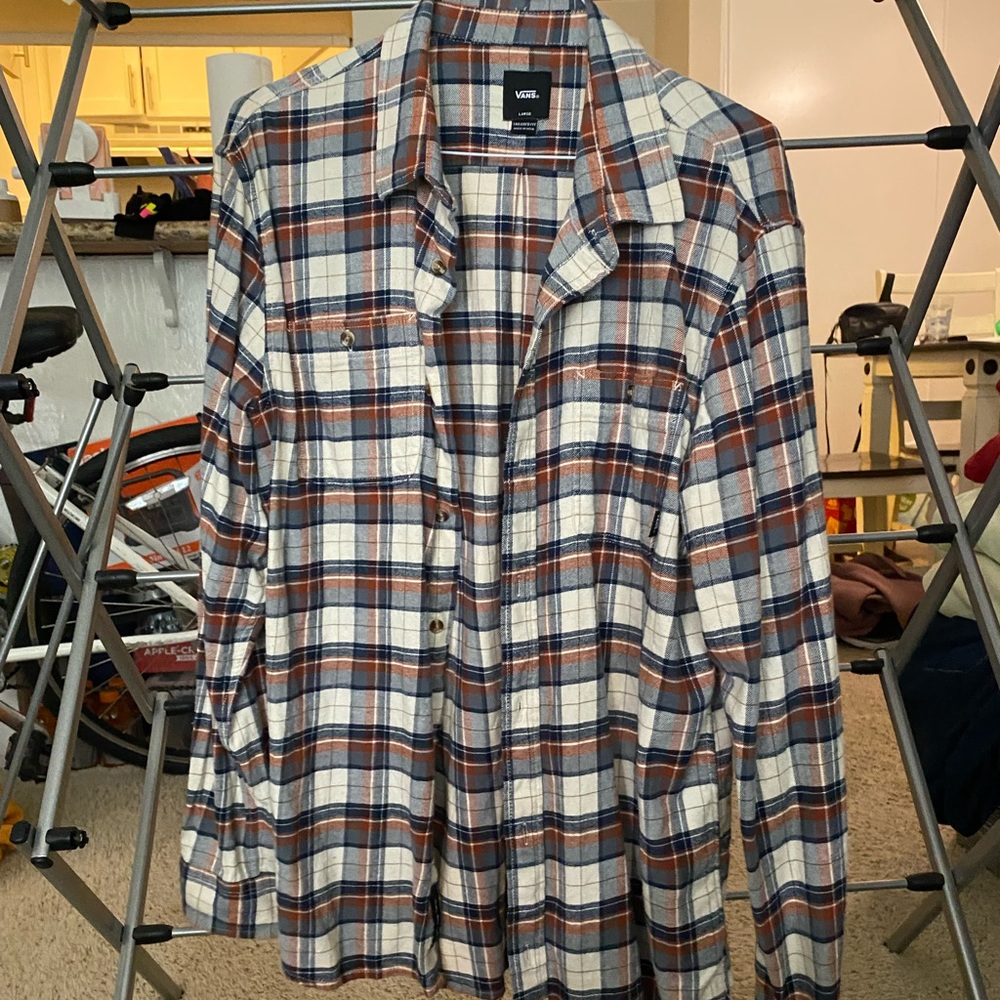 Plaid Button Down Vans Shirt